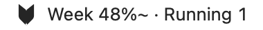 Veyra’s native menu bar item showing a local quota snapshot and running task count